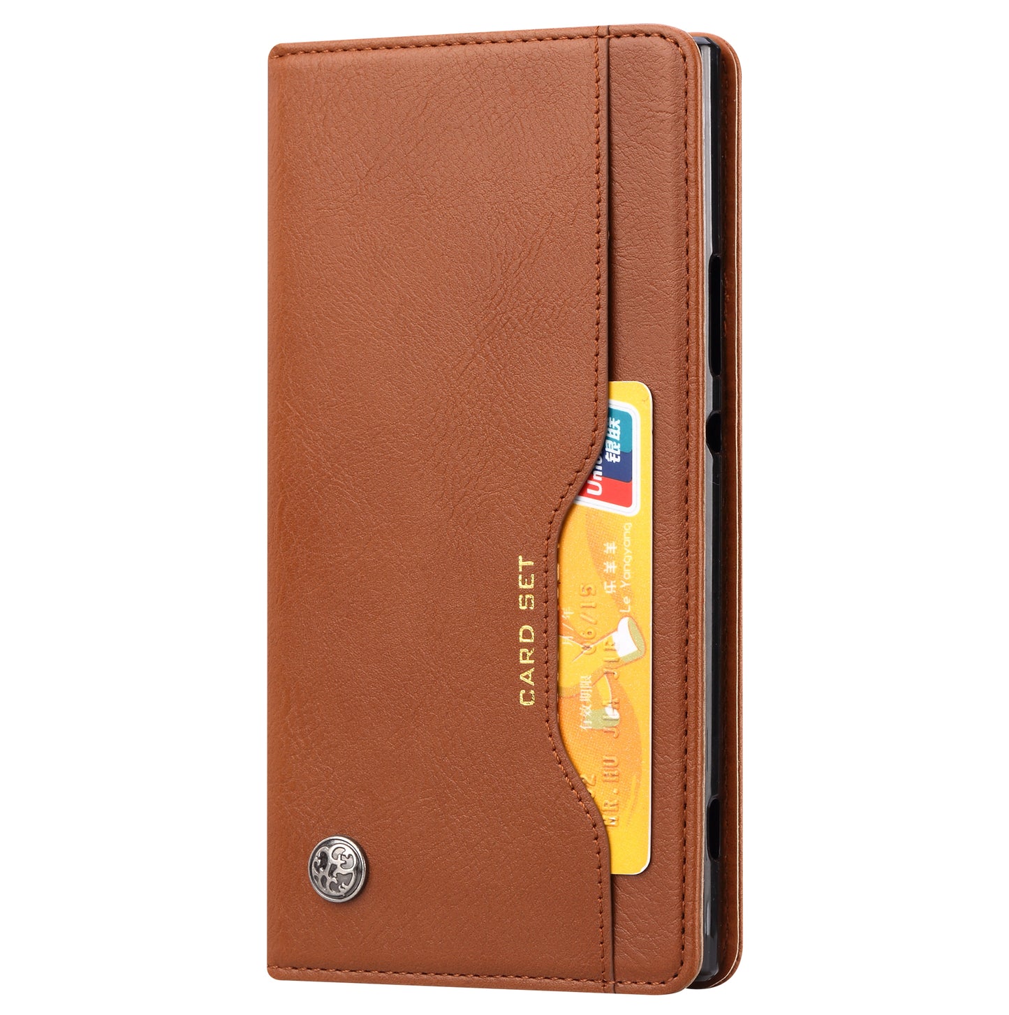 PU Leather Auto-absorbed Wallet Phone Case for Sony Xperia XA2