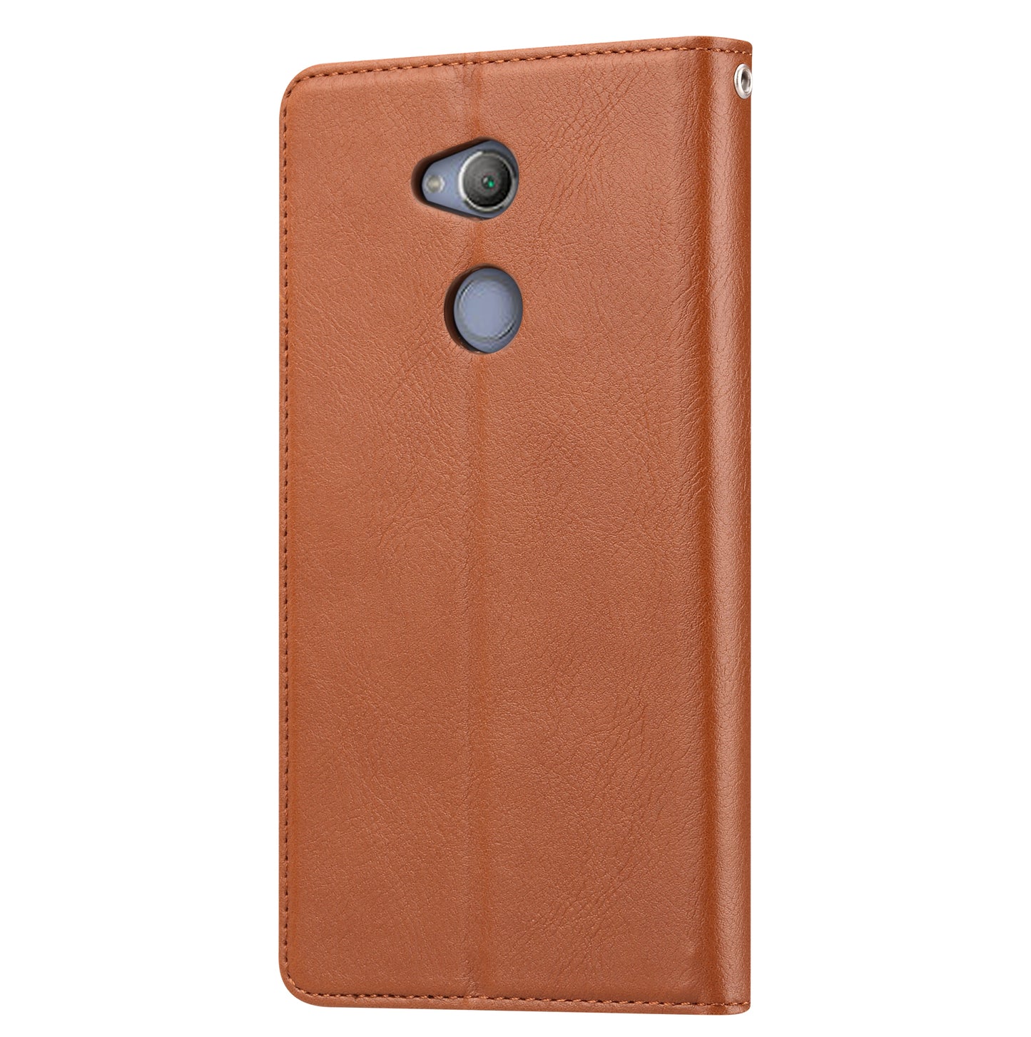 PU Leather Auto-absorbed Wallet Phone Case for Sony Xperia XA2