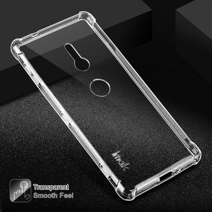IMAK Skin Feel Anti-drop TPU Phone Case + Explosion-proof Screen Film for Sony Xperia XZ2
