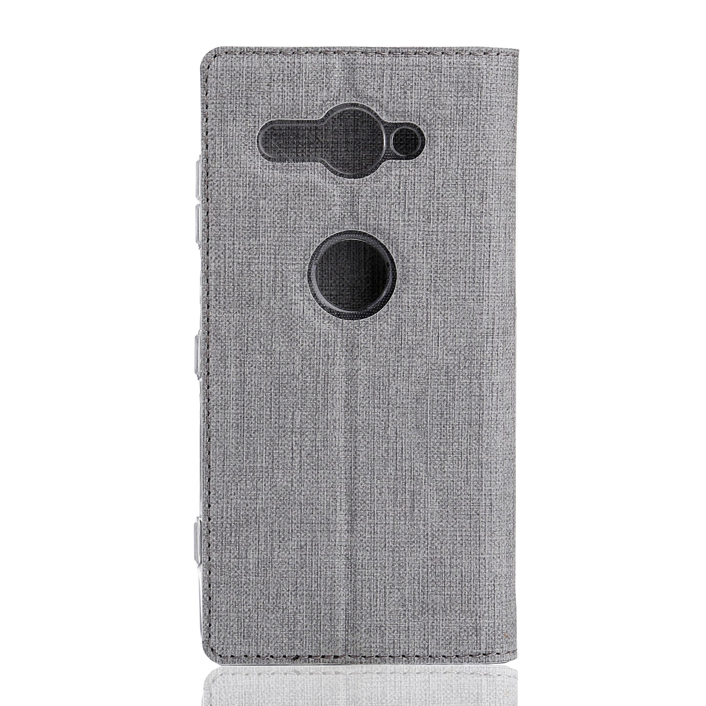VILI DMX Cross Texture Card Holder Leather Stand Case for Sony Xperia XZ2 Compact