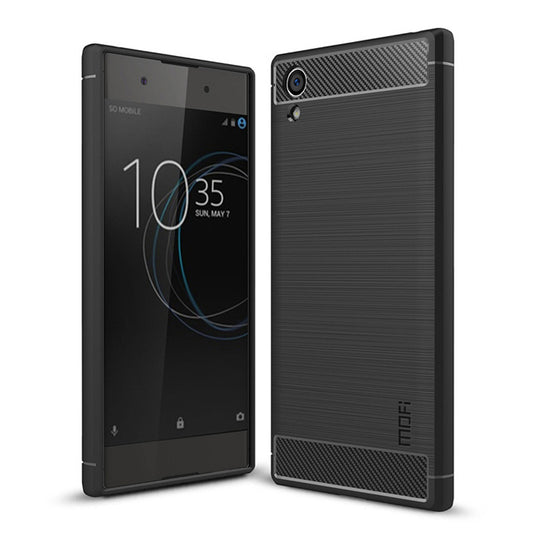 MOFI Carbon Fiber Texture Brushed TPU Protection Mobile Phone Case for Sony Xperia XA1 Ultra