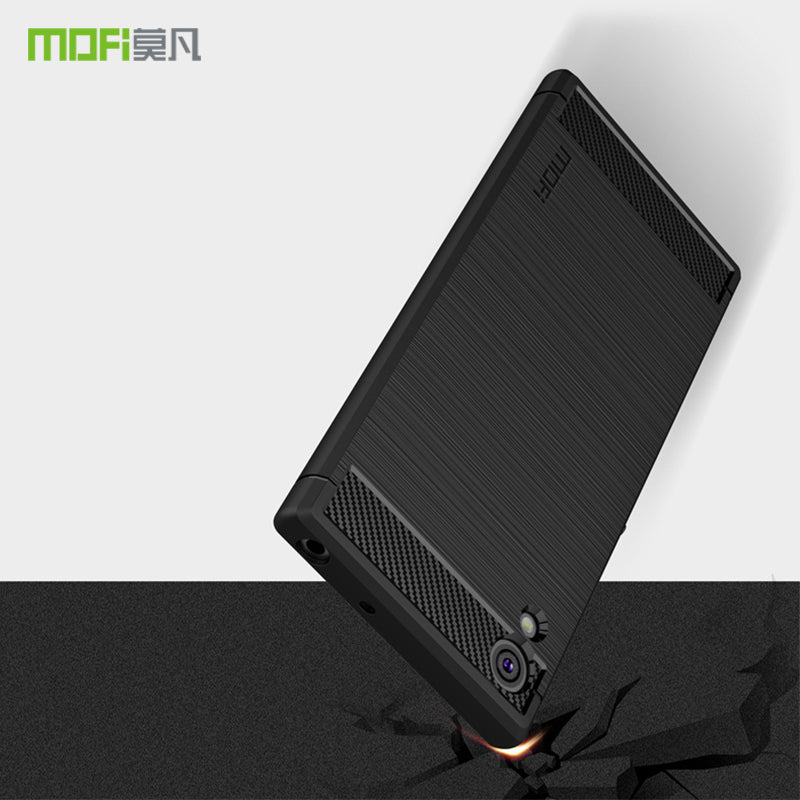 MOFI Carbon Fiber Texture Brushed TPU Protection Mobile Phone Case for Sony Xperia XA1 Ultra