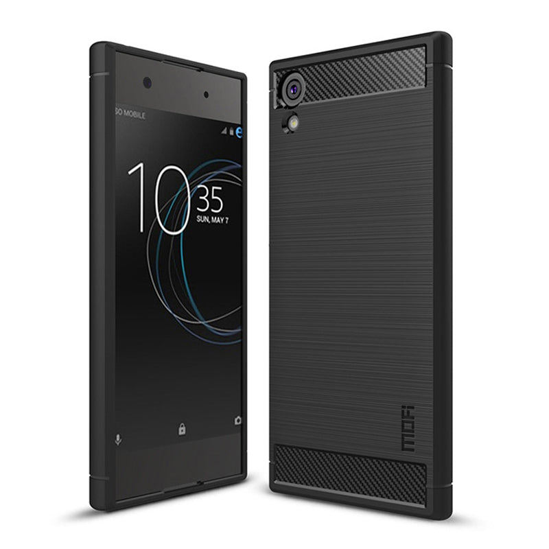 MOFI Carbon Fiber Texture Brushed Soft TPU Case for Sony Xperia XA1 / Xperia Z6