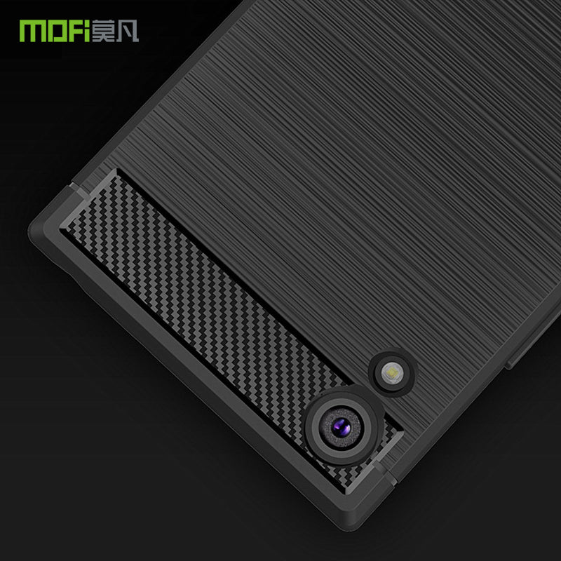 MOFI Carbon Fiber Texture Brushed Soft TPU Case for Sony Xperia XA1 / Xperia Z6