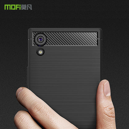 MOFI Carbon Fiber Texture Brushed Soft TPU Case for Sony Xperia XA1 / Xperia Z6