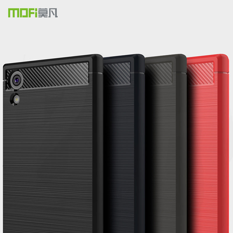 MOFI Carbon Fiber Texture Brushed Soft TPU Case for Sony Xperia XA1 / Xperia Z6