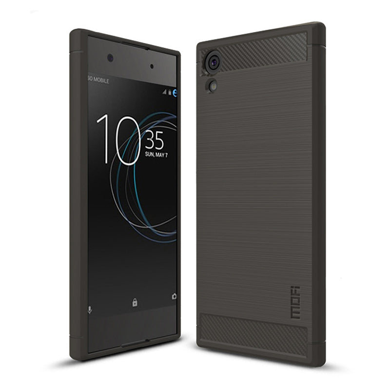 MOFI Carbon Fiber Texture Brushed Soft TPU Case for Sony Xperia XA1 / Xperia Z6