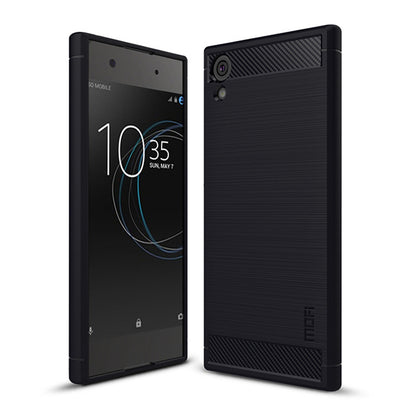 MOFI Carbon Fiber Texture Brushed Soft TPU Case for Sony Xperia XA1 / Xperia Z6