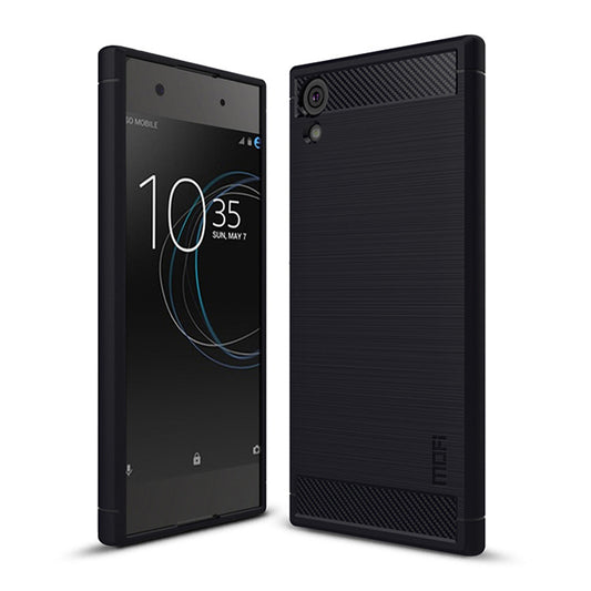 MOFI Carbon Fiber Texture Brushed Soft TPU Case for Sony Xperia XA1 / Xperia Z6