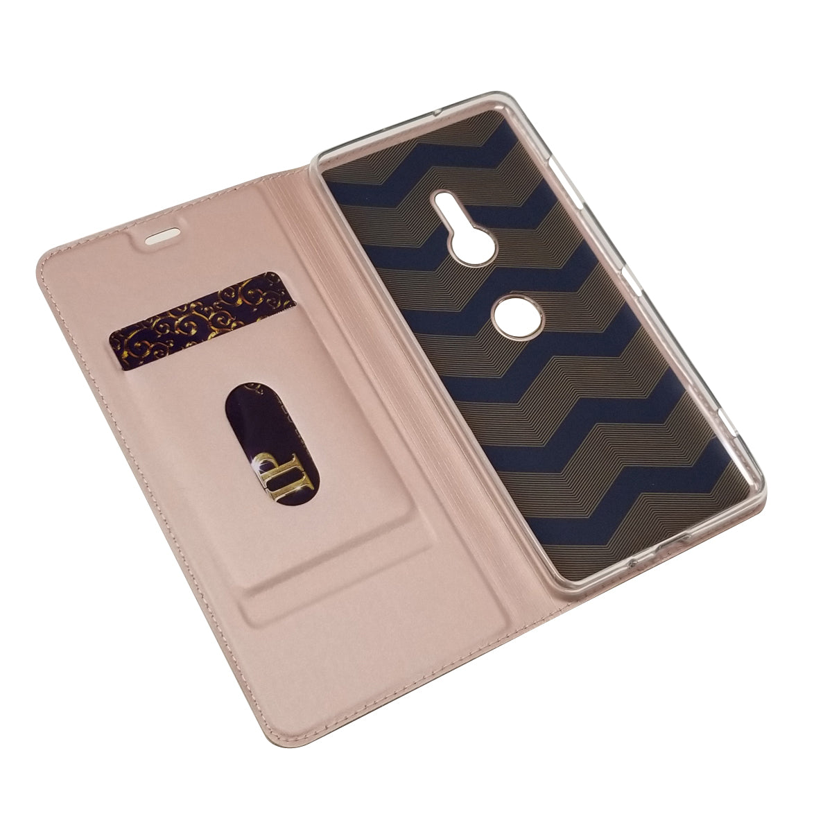Auto-absorbed Stand Leather Case with Card Slot for Sony Xperia XZ3