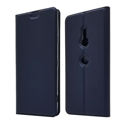 Auto-absorbed Stand Leather Case with Card Slot for Sony Xperia XZ3