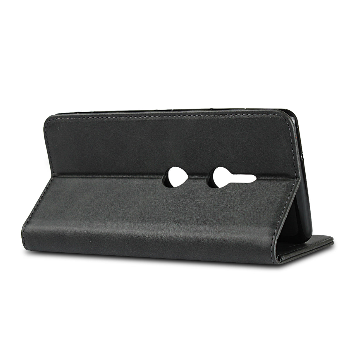 Auto-absorbed Leather Wallet Case with Stand for Sony Xperia XZ3