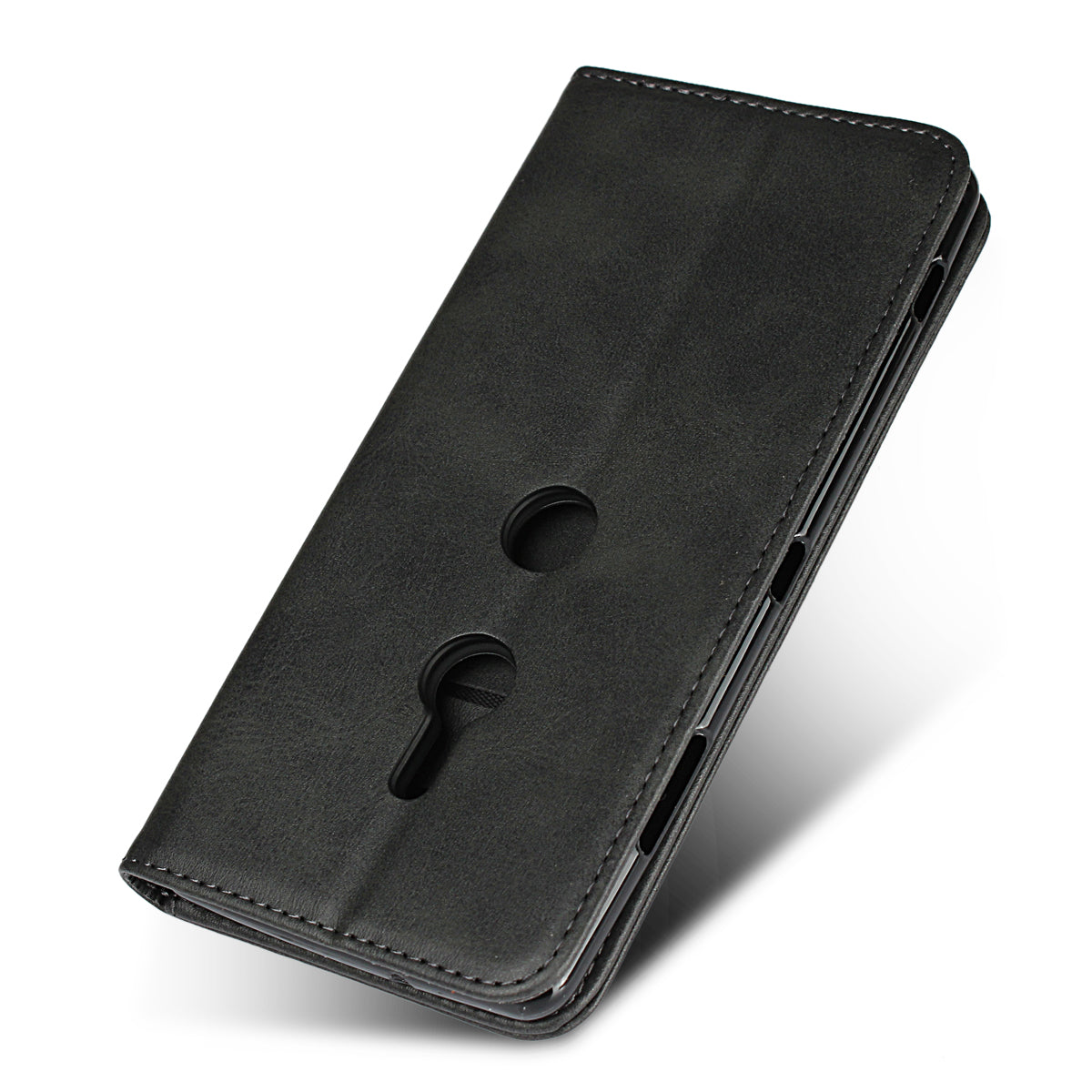 Auto-absorbed Leather Wallet Case with Stand for Sony Xperia XZ3