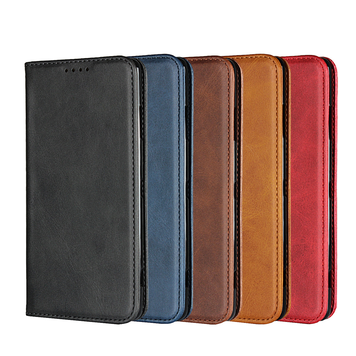 Auto-absorbed Leather Wallet Case with Stand for Sony Xperia XZ3