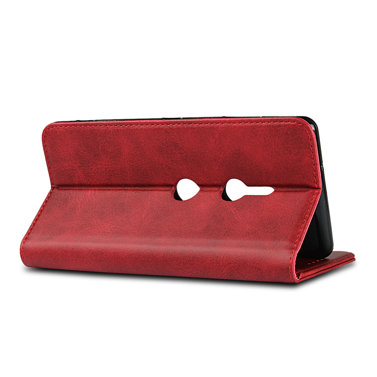 Auto-absorbed Leather Wallet Case with Stand for Sony Xperia XZ3