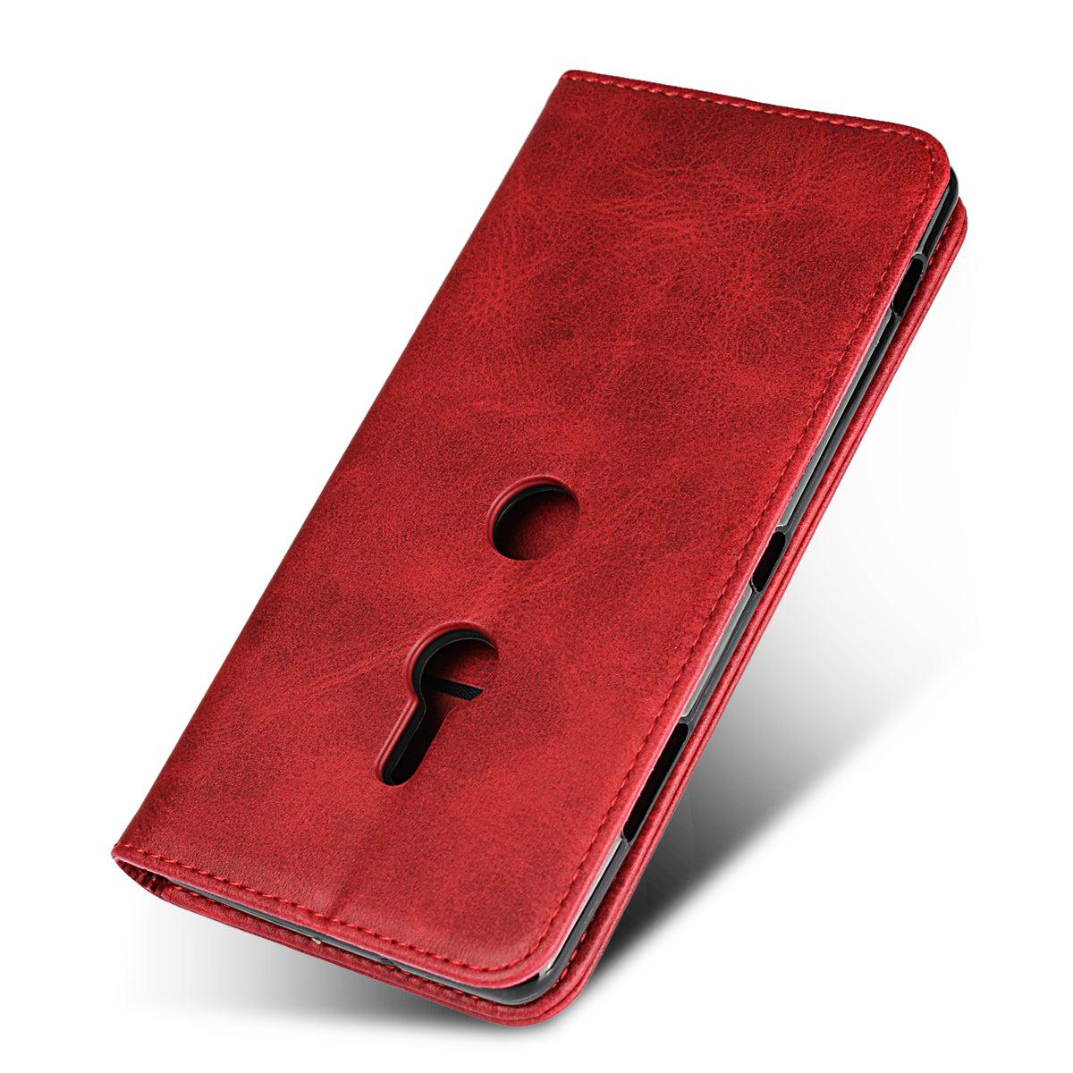 Auto-absorbed Leather Wallet Case with Stand for Sony Xperia XZ3