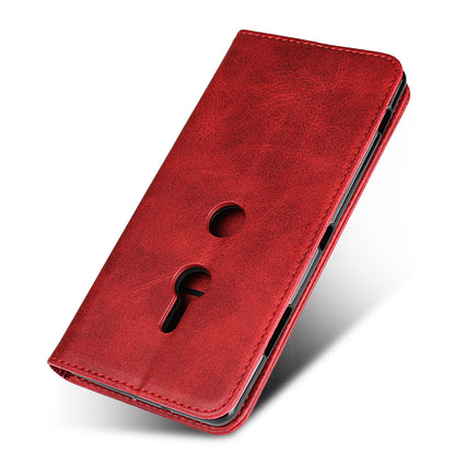 Auto-absorbed Leather Wallet Case with Stand for Sony Xperia XZ3