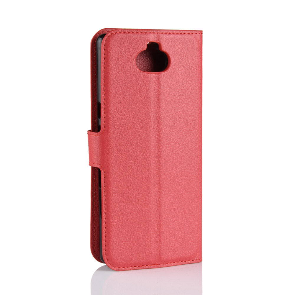 Litchi Skin PU Leather Magnetic Wallet Stand Case for Sony Xperia 10