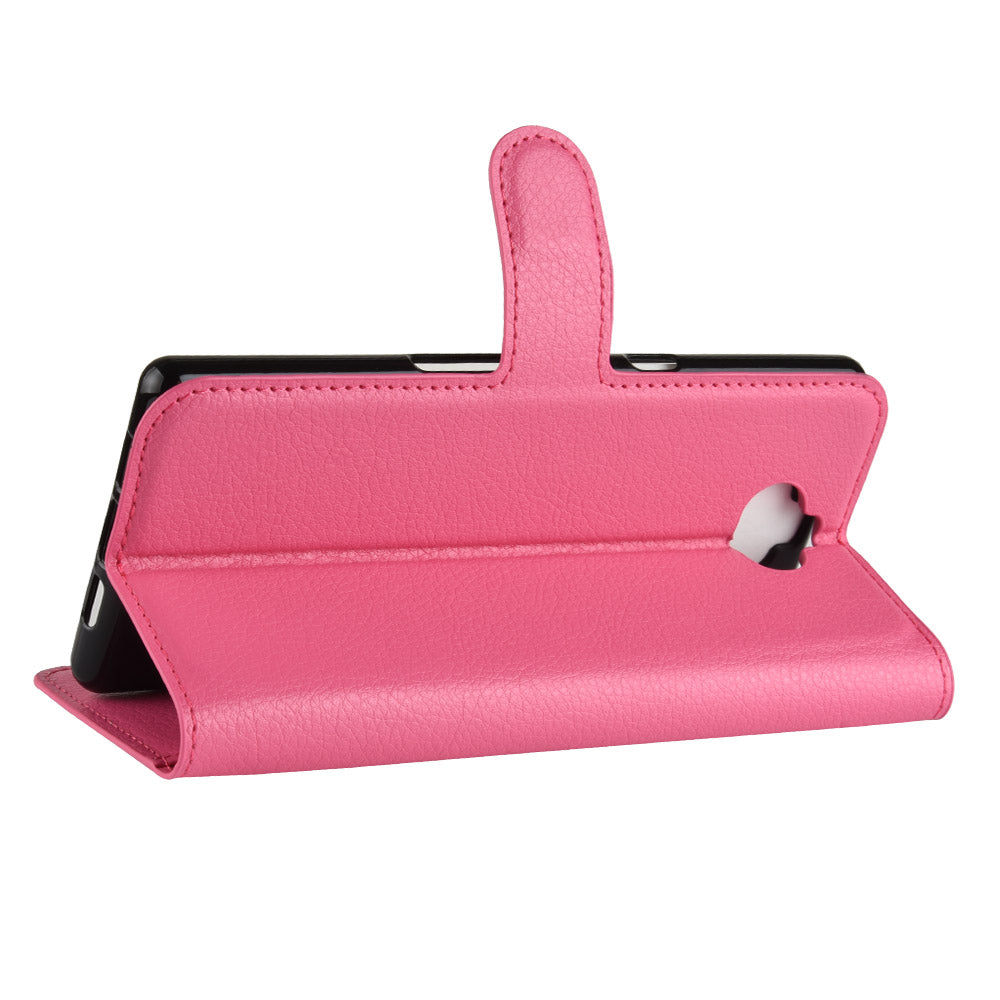 Litchi Skin PU Leather Magnetic Wallet Stand Case for Sony Xperia 10