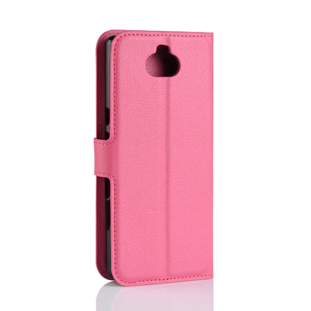 Litchi Skin PU Leather Magnetic Wallet Stand Case for Sony Xperia 10