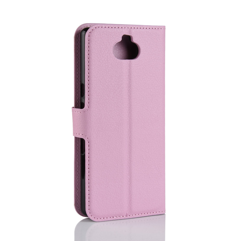 Litchi Skin PU Leather Magnetic Wallet Stand Case for Sony Xperia 10