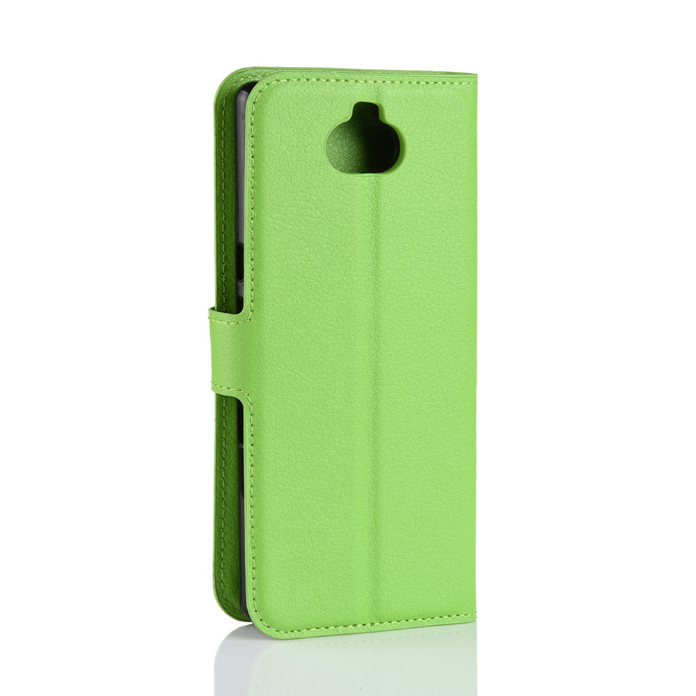 Litchi Skin PU Leather Magnetic Wallet Stand Case for Sony Xperia 10