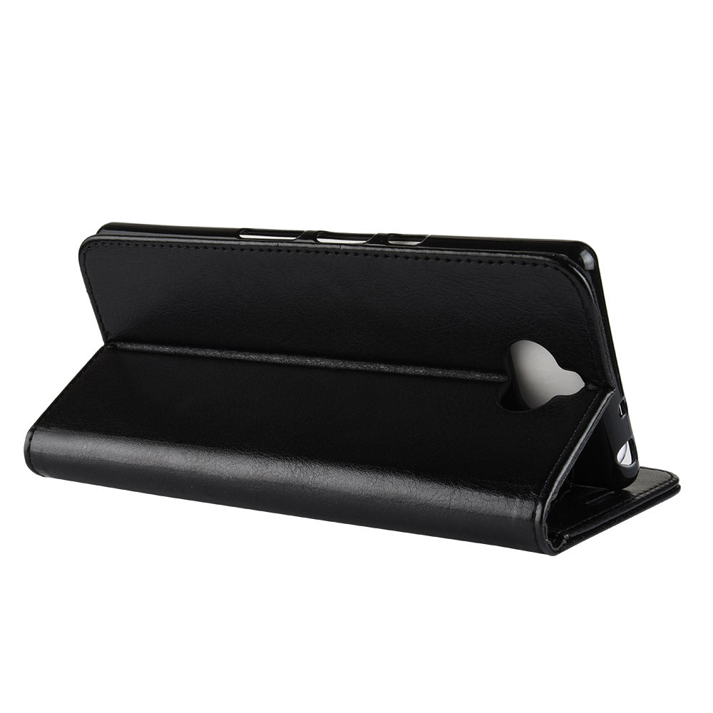 Crazy Horse Magnetic Stand Wallet Leather Mobile Phone Case for Sony Xperia 10