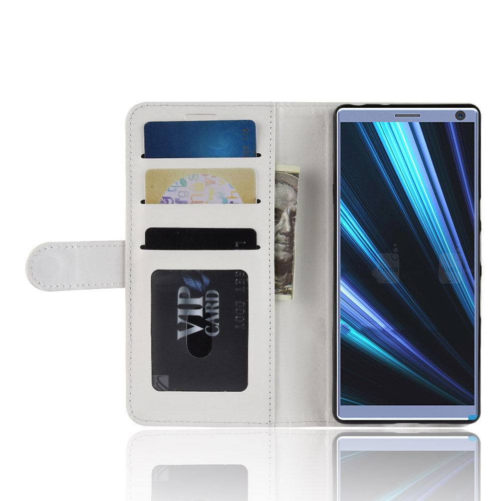 Crazy Horse Magnetic Stand Wallet Leather Mobile Phone Case for Sony Xperia 10