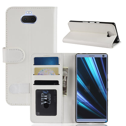 Crazy Horse Magnetic Stand Wallet Leather Mobile Phone Case for Sony Xperia 10