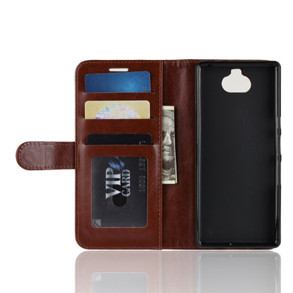 Crazy Horse Magnetic Stand Wallet Leather Mobile Phone Case for Sony Xperia 10