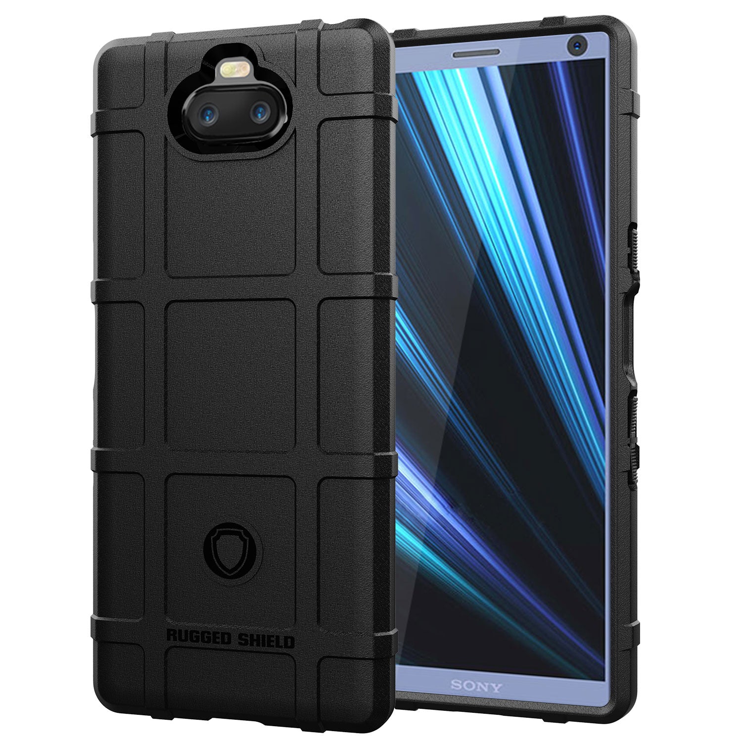 Anti-shock Square Grid Texture TPU Case for Sony Xperia 10