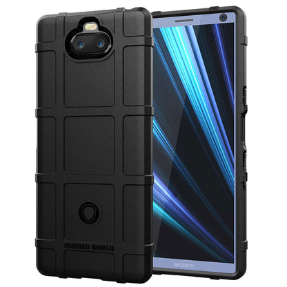 Anti-shock Square Grid Texture TPU Case for Sony Xperia 10