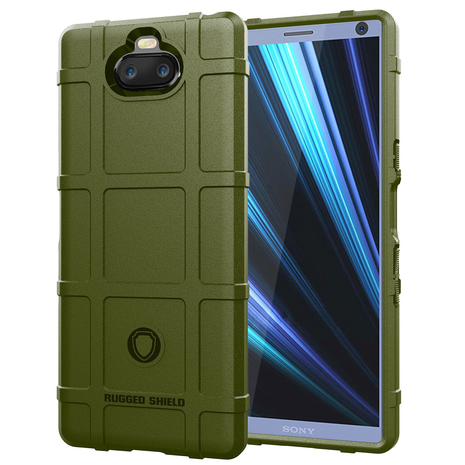 Anti-shock Square Grid Texture TPU Case for Sony Xperia 10