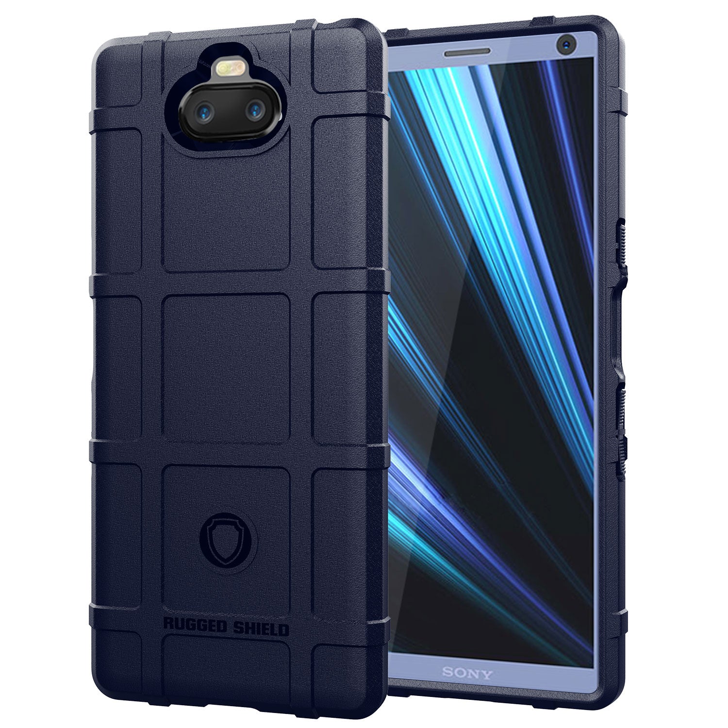 Anti-shock Square Grid Texture TPU Case for Sony Xperia 10