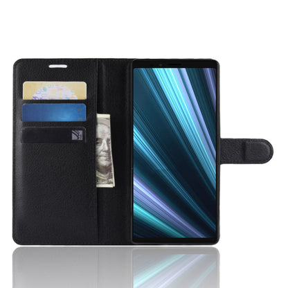 Litchi Skin PU Leather Magnetic Wallet Stand Case for Sony Xperia 1