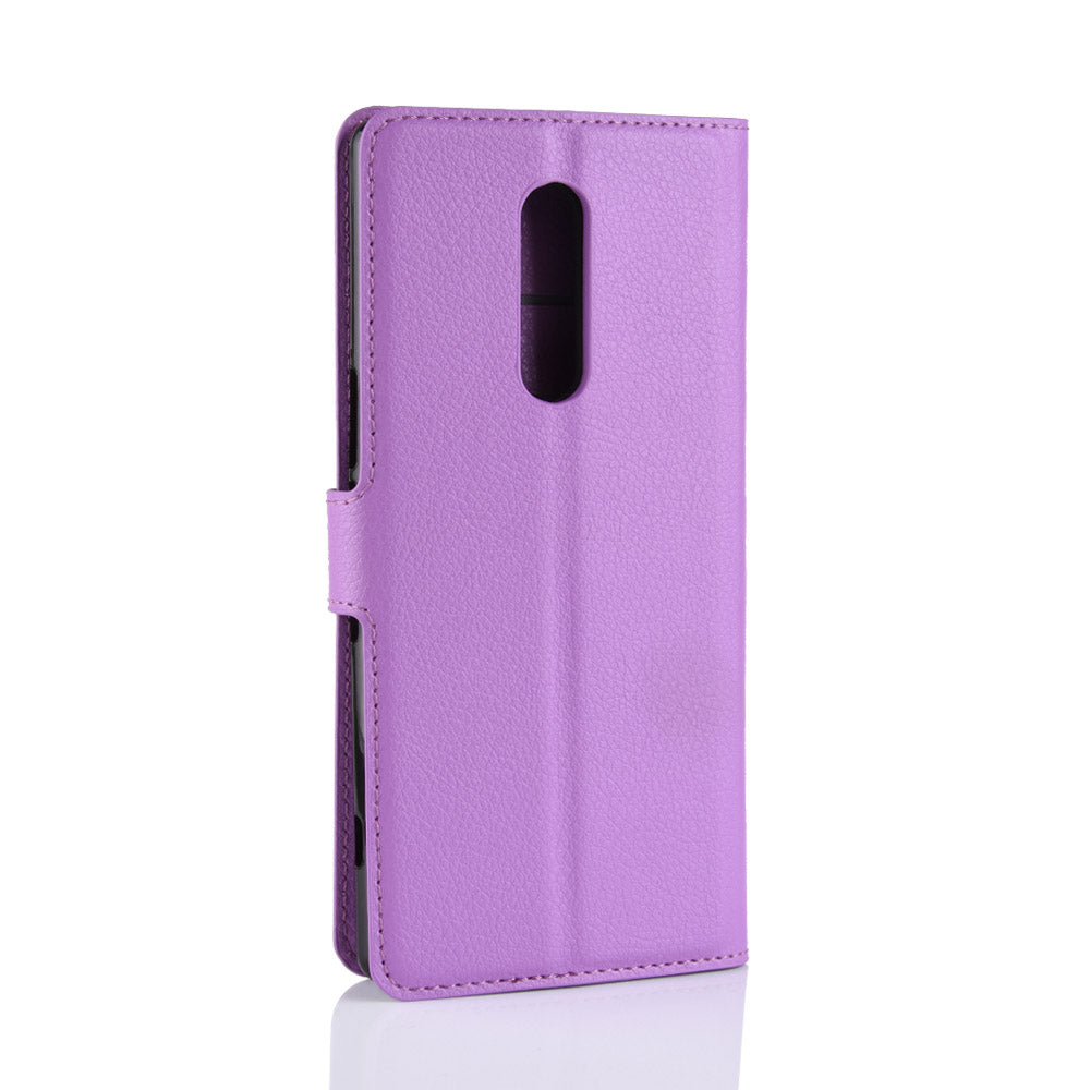 Litchi Skin PU Leather Magnetic Wallet Stand Case for Sony Xperia 1