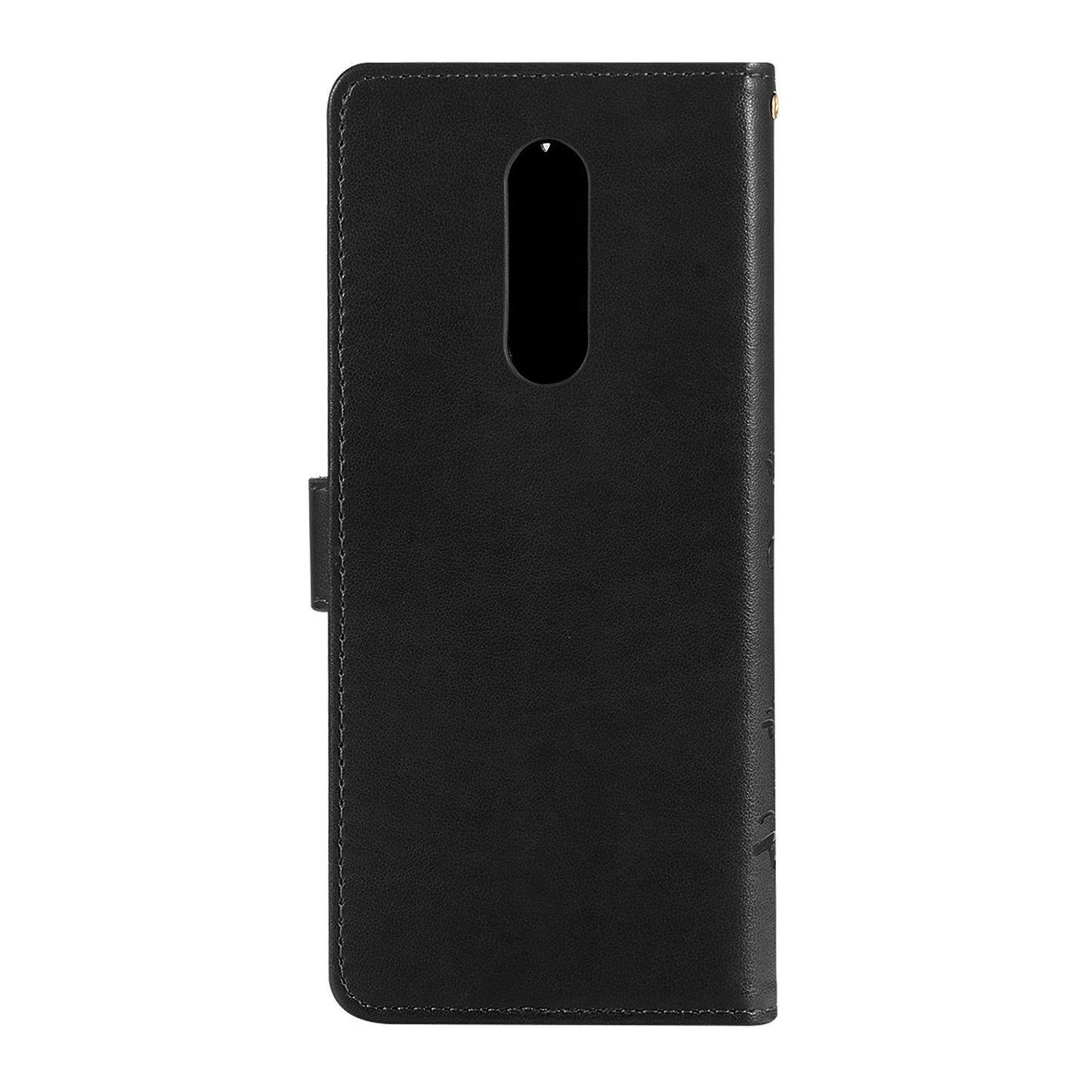 Imprint Butterfly Flower Leather Wallet Case for Sony Xperia 1