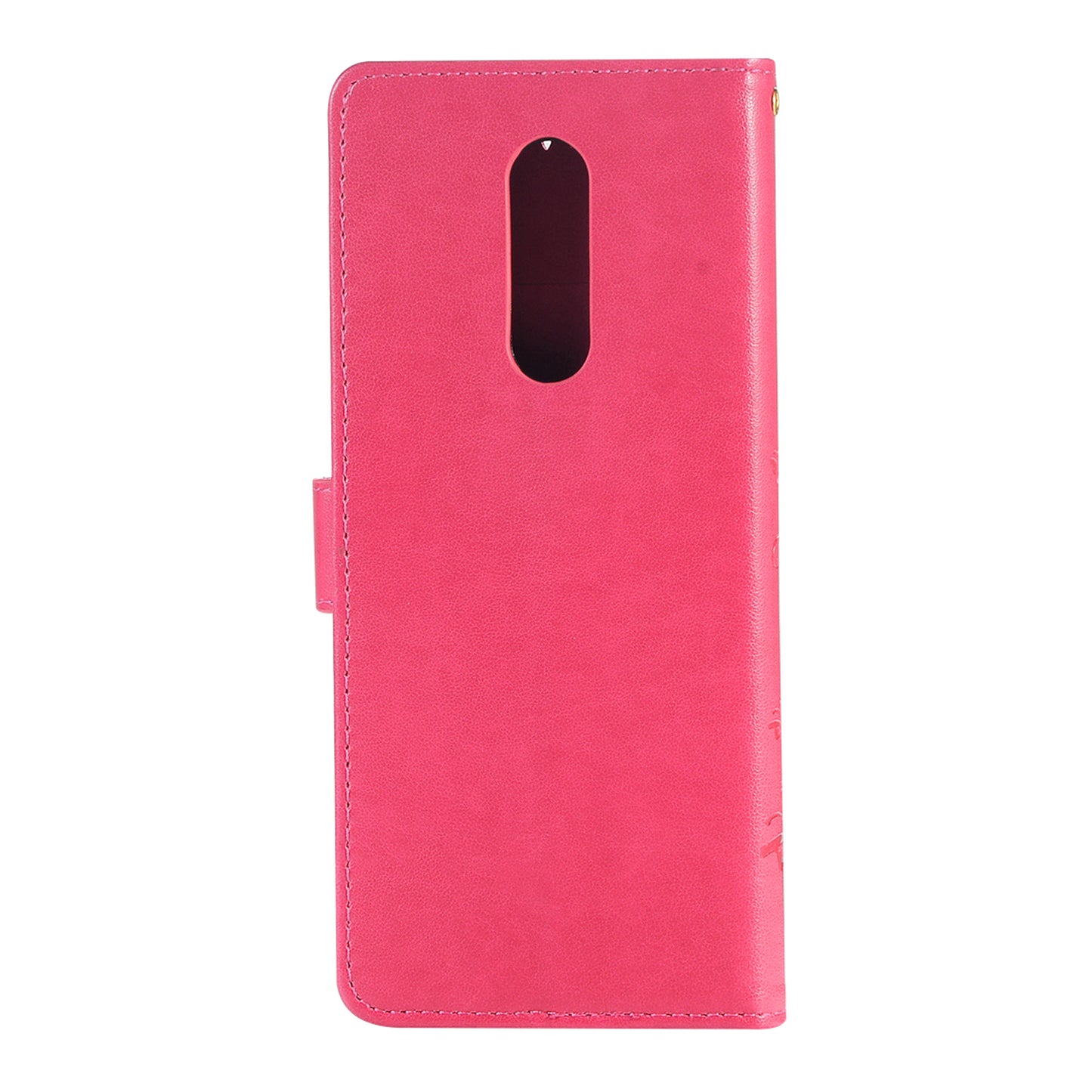 Imprint Butterfly Flower Leather Wallet Case for Sony Xperia 1