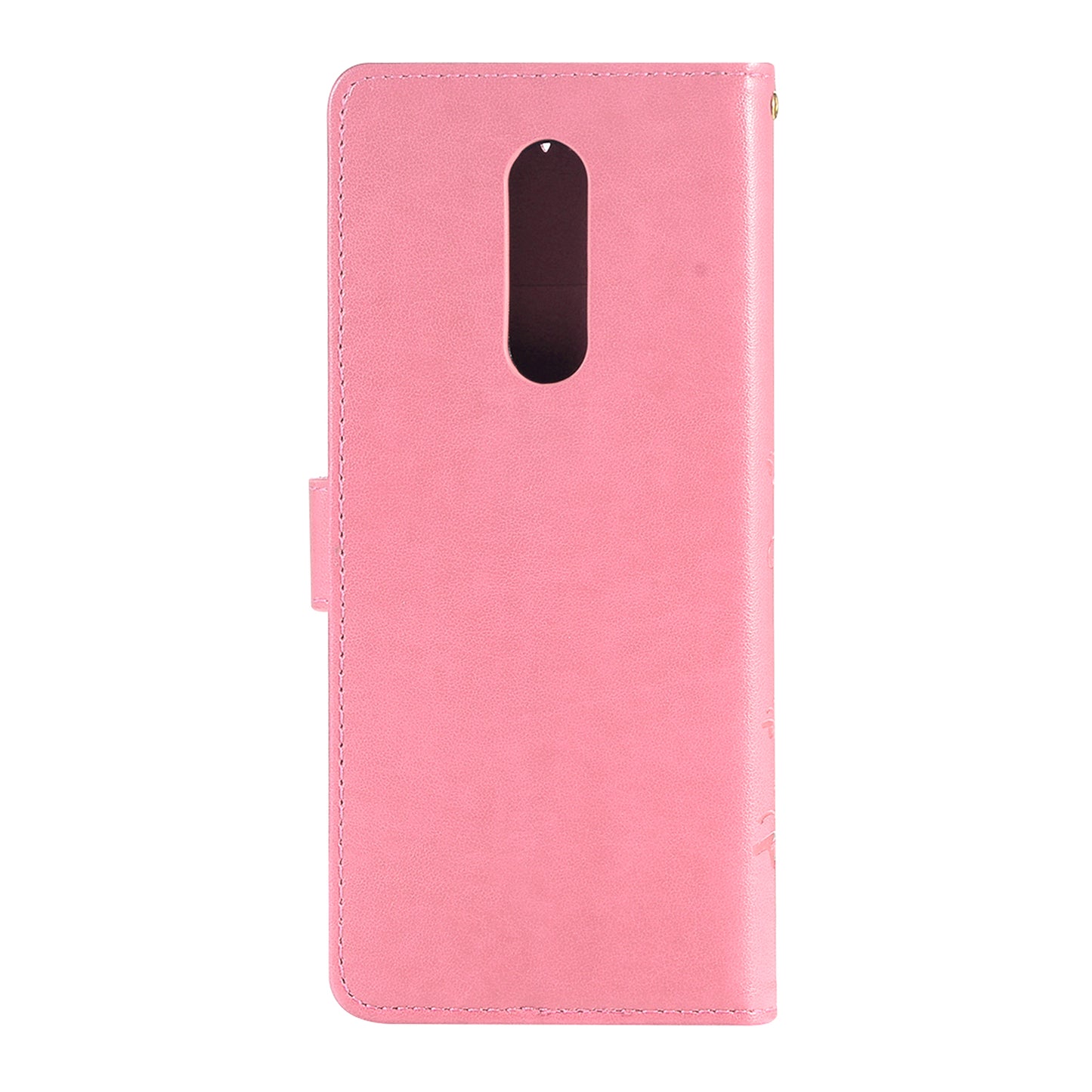 Imprint Butterfly Flower Leather Wallet Case for Sony Xperia 1