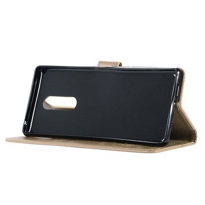 Imprint Butterfly Flower Leather Wallet Case for Sony Xperia 1