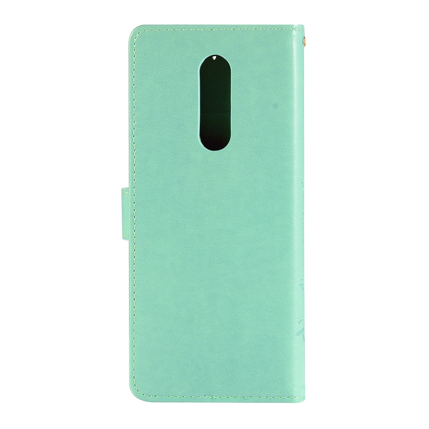 Imprint Butterfly Flower Leather Wallet Case for Sony Xperia 1