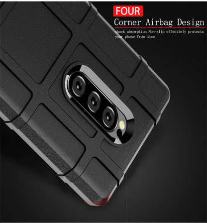Rugged Square Grid Texture TPU Phone Case for Sony Xperia 1
