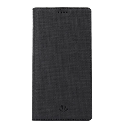 VILI DMX Cross Texture Card Holder Leather Stand Cover for Sony Xperia L3