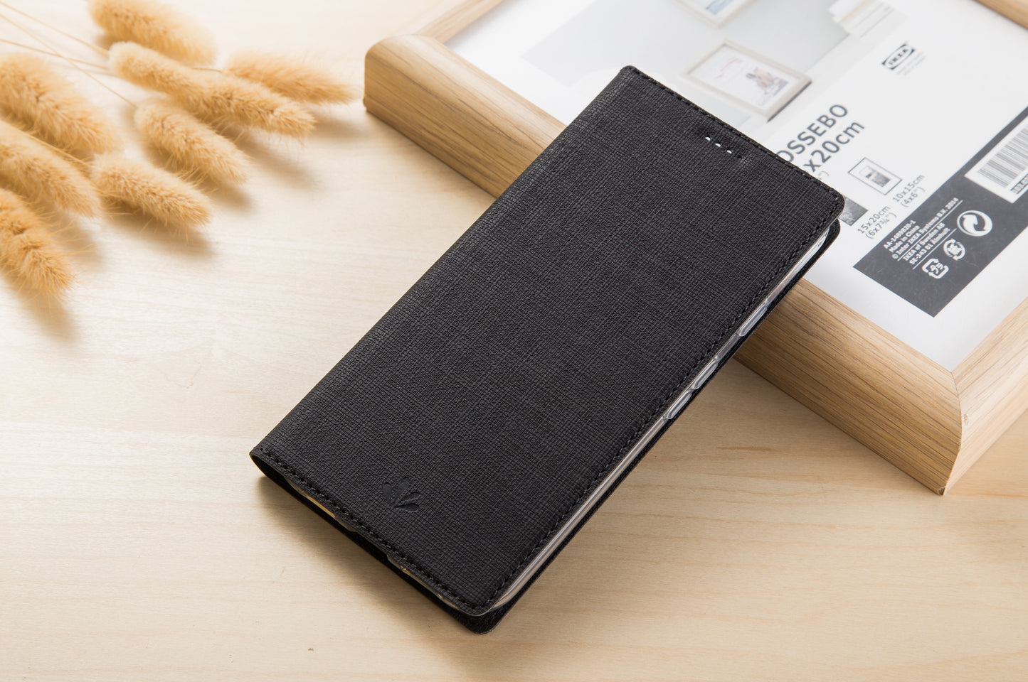 VILI DMX Cross Texture Card Holder Leather Stand Cover for Sony Xperia L3