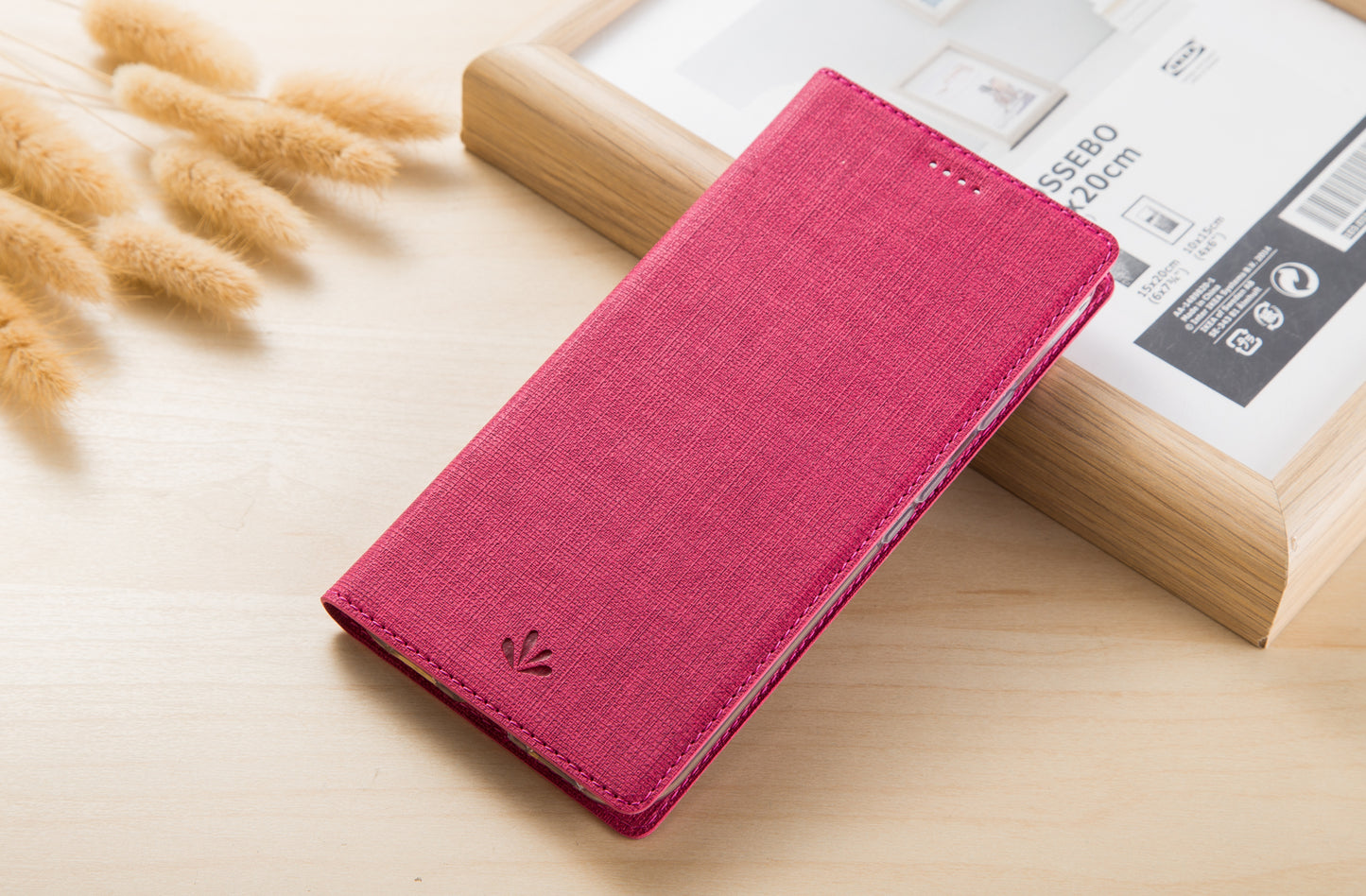 VILI DMX Cross Texture Card Holder Leather Stand Cover for Sony Xperia L3