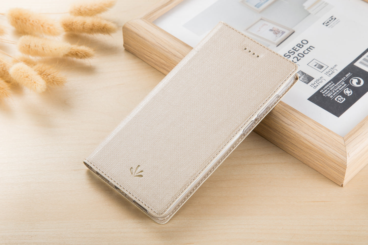 VILI DMX Cross Texture Card Holder Leather Stand Cover for Sony Xperia L3