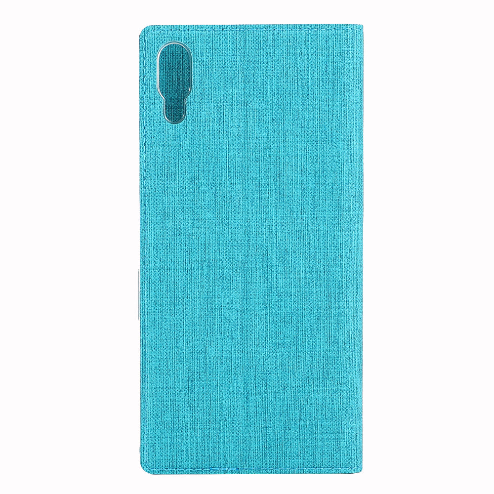 VILI DMX Cross Texture Card Holder Leather Stand Cover for Sony Xperia L3