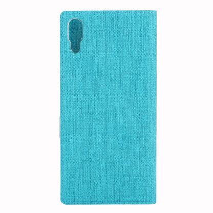 VILI DMX Cross Texture Card Holder Leather Stand Cover for Sony Xperia L3