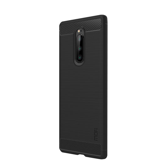 MOFI Carbon Fiber Texture Brushed TPU Case for Sony Xperia 1