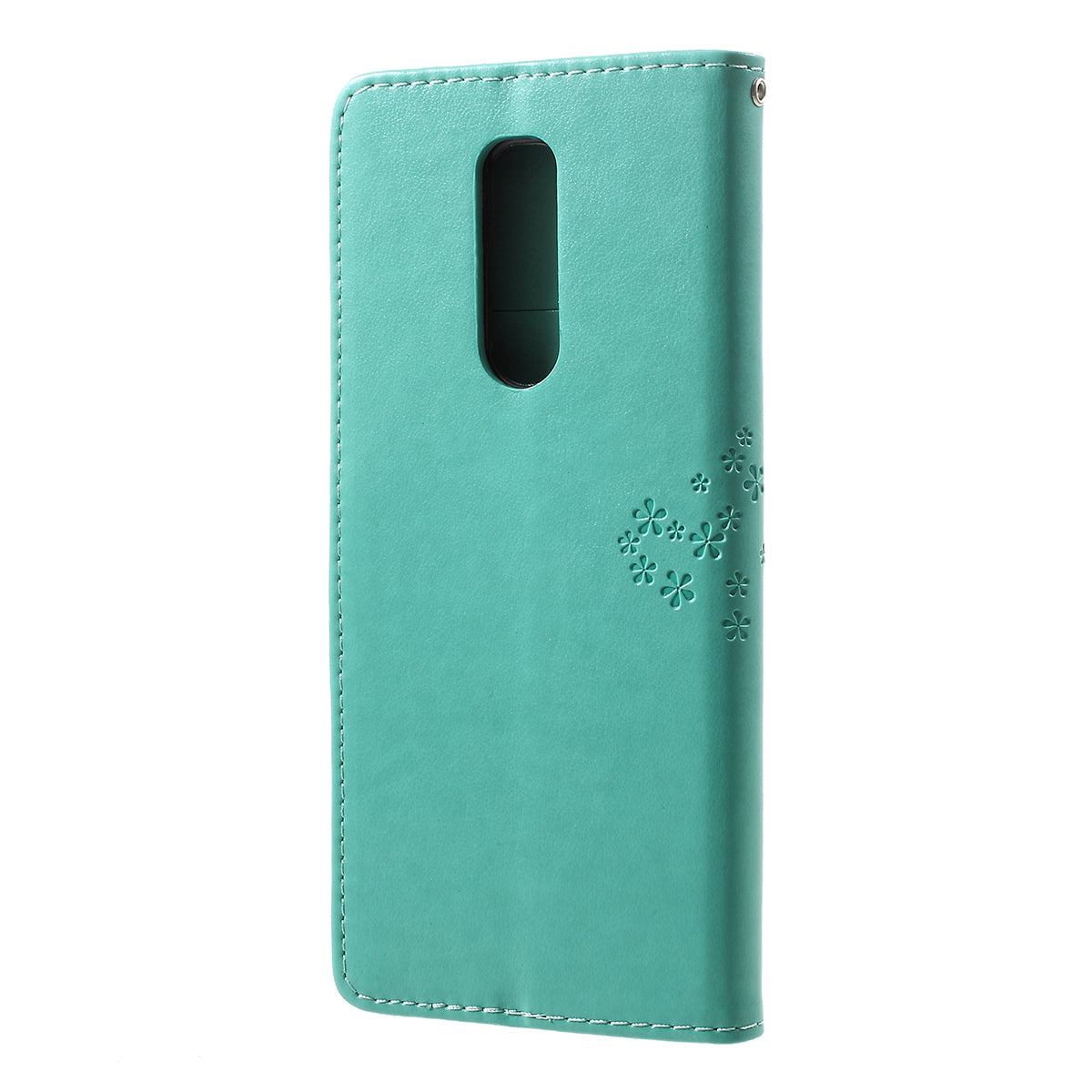 Imprint Tree Owl Leather Wallet Stand Case for Sony Xperia 1